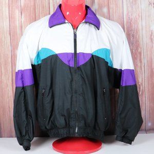 VTG 90s Sergio Tacchini Color Block Windbreaker